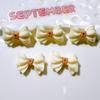 Accesorios de resina al por mayor, accesorios de bricolaje, material hecho a mano, crema, gel, accesorios para el cabello, clip, base de flor para zapatos, lazo plisado.