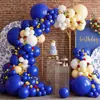 Conjunto de Corrente de Balões de Cor Sólida Nova Transfronteiriça com 137 Peças Decoração de Festa de Aniversário Pacote de Balões para Decoração de Casamento