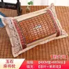 Almohada de cojín refrescante de bambú con hojas de té de verano, almohada dura individual para adultos, almohada fresca de ratán de seda helada para adultos de verano, dormitorio estudiantil