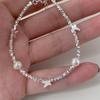 Pulsera de Perlas con Mariposa Dulce para Mujer, Versátil, Moderna, Exquisita, Lujo Ligero, Pulsera de Estilo Nuevo, Tendencia en Joyería de Mano de Celebridades de Internet