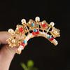 Accesorios para el cabello antiguos Corona de perlas Horquilla para el cabello Accesorios para la cabeza de novia Estilo antiguo Hanfu Estilo Tang Estilo Ming Horquilla para el cabello Estilo Song