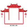 Criação Criativa de Anel de Porcelana Azul e Branca Estilo Chinês Material de Borda Adesivos de Parede Decorativos Tema de Layout de Sala de Aula de Jardim de Infância Parede