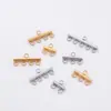 Colgante de Conexión Porosa de Acero Inoxidable, Varilla de Cierre Rápido, Conexión de Anillo de Soldadura, Collar, Hebilla de Pulsera, Accesorios para Joyería Hecha a Mano DIY