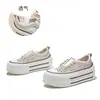 Zapatillas Blancas con Suela de Espuma Caladas para Mujer 2026 Verano Nuevo Estilo Perla Suela Gruesa Transpirables Zapatos Deportivos Casuales para Mujer