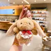 Chaveiro Pingente Criativo de Coelho de Orelhas Caídas Fofo Boneco Coelho Desenho Animado Fofo Decoração de Bolsa para Menina Presente