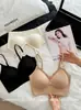 Ropa interior cálida y amigable con la piel para Otoño e Invierno, Chaleco Nube de Proteína de Seda Xiaoyunji, Anticaída, Elevación sin Costuras, Soporte Suave