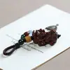 Llavero Colgante Pixiu de Palo de Rosa Colgantes Decorativos Tallados en Madera Colgante de Paz para Hombres y Mujeres Joyería Creativa
