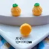 Tamaño pequeño simulación tridimensional fruta fresa mangostán piña caqui manzana colgante accesorios para el cabello DIY accesorios decorativos de resina