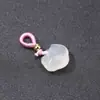 Pingente de Ágata Branca Congelada de Lichia Natural Pequeno Pingente Pingente de Cabacinha Pixiu para Homens e Mulheres Fabricante Pequeno Pingente Atacado