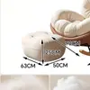 Mecedora con forma de cáscara de huevo, adecuada para adultos, se puede usar para reclinar y dormir, con una cubierta de cuero resistente a los arañazos de gato, un sofá reclinable perezoso individual para uso doméstico, ideal para la sala de estar o el balcón como silla de ocio