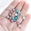 Uña Labio Rosca Interna 3-8mm Uña Hueso del Oído Uña Pantalla del Oído Bola de Barro Full Diamante Accesorios Shambhala Agujero 1.2/1.6mm