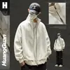 Nueva Chaqueta Unisex Gris con Cuello Alto Holgada para Uso Diario con Flores Estilo Básico Versátil para Viajes y Escuela