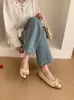 Bailarinas Retro Redondas Estilo Chanel para Mujer, Nuevo Modelo Primavera 2025 con Lazo, Adecuadas para Combinar con Vestidos, Zapatos de Una Sola Pieza Cómodos