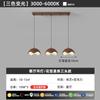 Lámpara Principal de Sala de Estar Espectro Completo Nogal Estilo Chino Nuevo Simple Antiguo Lámpara de Dormitorio Lámpara de Techo Paquete Lámparas Zhongshan