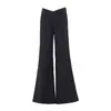 2026 Pantalones de Traje para Mujer Nuevos y de Moda Pierna Ancha Cintura en V Adelgazantes Chica Atrevida Felpa Plus Caída Soporte Dropshipping