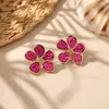 Brincos de Flor Estilo Férias Boêmio para Mulheres, Brincos de Ráfia Trançada Tendência Nicho, Acessórios de Orelha Exagerados Atacado