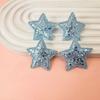 Relevo Ultrassônico Fofo Coração de Pêssego Dourado Estrela de Cinco Pontas Decoração de Joias DIY Sapatos Infantis Roupas Acessórios de Grampo de Cabelo