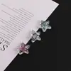 Oceano Brilhante Rosto Sorridente Estrela Glitter Acrílico DIY Acessórios de Cabelo Feitos à Mão Chaveiro Pingente de Bolsa Joias