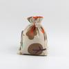 Bolsa de Algodón y Lino con Estampado de Madera y Cierre de Cordón Bolsa para Joyería Regalo Bolsa de Cuerda Empaque Vacío para Joyería Bolsita Pequeña con Cordón
