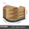 Estante de Almacenamiento para Cigarrillos de Estructura Acero-Madera, Gabinete de Fondo Combinado para Mostrador de Caja de Cigarrillos y Alcohol, Exhibidor de Estante para Cigarrillos de Tienda de Conveniencia
