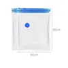 Saco de Compressão a Vácuo Doméstico Transparente Grande para Roupas e Colchas Saco de Armazenamento Selado à Prova de Umidade Saco de Extração de Ar Saco de Encolhimento para Viagem