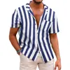 Camisa Hawaiana de Manga Corta con Estampado para Hombre de Verano Amazon Transfronterizo Fábrica de Origen Casual y Versátil