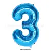 Globos Digitales Versión Americana de 32 pulgadas Globos de Película de Aluminio Oro Plata Decoración para Fiesta de Cumpleaños Boda Día de Año Nuevo Venta al por Mayor