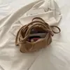 Los Bolsos de Moda de Este Año para Mujer Son de Estilo Retro, Simples y Elegantes con Pliegues, Nuevos Bolsos de Mano de Moda con Textura, Bolsos Cruzados Versátiles