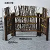 Produtos de bambu tela de cerca de bambu cerca pequena cerca de bambu roxo suporte de tela mesa de chá japonesa decoração criativa para jardinagem enfeites
