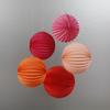 Lanterna Bola Melancia Cor Sólida Dobrável Lanterna Origami Decoração Pendurada Sala de Casamento Decoração de Casamento Lanterna de Papel Melancia