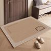 Felpudo de Lino para Puerta de Entrada Estilo Japonés, Felpudo de Lujo Ligero, Felpudo para Recibidor del Hogar, Alfombra Antideslizante Estilo Madera Natural