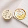 Nueva Serie de Lazos Sello de Cera texturizado lindo de ensueño Cabeza de Cobre Sello para Sobre Invitación Regalo al por Mayor del Fabricante
