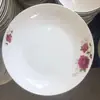 Adesivo Flor Assada Prato de Frutas Cerâmica Esmaltada Prato de Arroz Tamanho Multi-cerâmica Decalque Prato Fundo