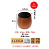 Taza de Madera Carbonizada Sanchuang Taza de Madera Creativa Taza de Té Antiescaldado de Madera Maciza Vaso para Whiskey
