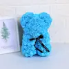 Oso de Rosa Inmortal para el Día de San Valentín para Novia 25cm Oso de Espuma Caja de Regalo Regalo de Navidad Oso para Abrazar