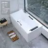 Tina de hidromasaje exterior acrílica de doble tamaño para parejas, con funciones de surf y masaje, con control de temperatura, adecuada para uso doméstico y diseñada para adultos