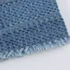 Comercio Exterior Transfronterizo 2026 Nueva Moda Más Vendido Diseño Holgado Borla Chaqueta de Mezclilla 4001056