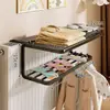 Perchero colgante para cama de dormitorio, artículos esenciales para dormitorio, solución de almacenamiento de ropa, perchero de gancho para mesita de noche, perchero para sombreros y abrigos