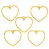 Acessórios de liga para joias DIY direto da fábrica Pulseira de amor Conector de colar Pingente de coração de pêssego A132