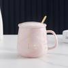 Taza Cerámica Patrón Mármol Pareja Taza para Beber Logo Taza de Regalo Porcelana Blanca Caja de Regalo Regalo de Negocio