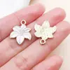 Nuevo Estilo 20 Piezas de Colgantes de Mariposa Rosa con Goteo de Aceite y Rosa de Aleación Accesorios de Joyería para DIY Collar Pulsera Llavero