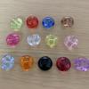 Pequeños Botones Acrílicos Transparentes Coloridos al por Mayor Cosidos a Mano Accesorios de Ropa Sombrerería Botones de Cristal