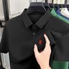 Polo de Piqué de Algodón de Manga Corta para Hombre Popular para Exportación Transfronteriza Verano Casual para Hombre con Solapa Bordada Camiseta Holgada