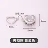 Conector Coração Zircônia DIY Pulseira Colar Fecho de Pulseira Conjunto de Acessórios Fecho Preservador de Cor Ouro Real 18K