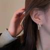 Brincos de Pérola Estilo Ins Feminino Design de Nicho Simples Diamante Brincos Elegantes Novos Brincos Celebridade da Internet Estilo Quente