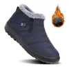 Zapatos de algodón invierno transfronterizos TEMU botas de nieve talla grande poliuretano más terciopelo engrosados botines protección contra el frío al aire libre cálidos zapatos de algodón