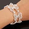 Moda popular jóias cheio de diamante incrustado pulseira de strass super brilhante valor de fábrica vendas entrega de uma peça ZH003