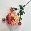 Rumao Pano Fushou Dahlia Soft Home Decoração Ornamentos Floricultura Fotografia de Casamento Adereços Simulação Flor Arranjo de Flores