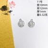 Xizang plata diy accesorios de joyería placa vintage colgante pequeño cristal colgante hecho a mano accesorios adornos de Yiwu al por mayor