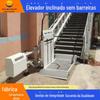 Plataforma suspensa oblíqua elevador de cadeira de rodas de metrô plataforma elevatória especial sem barreiras para deficientes